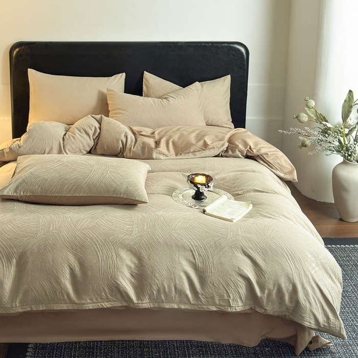 91家纺网 家纺一手货源 找家纺 （总）佰亿莱 2026新款新疆长绒棉60支水洗提花四件套