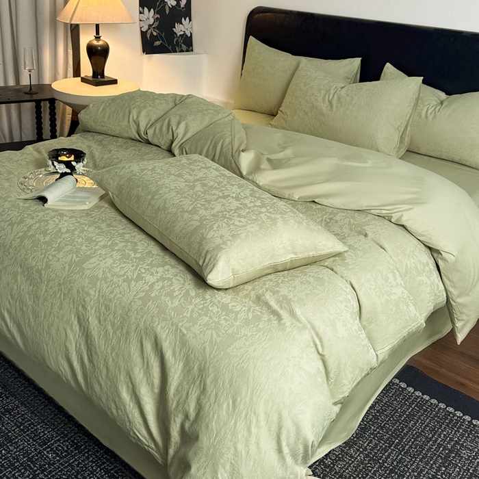 91家纺网 家纺一手货源 找家纺 （总）佰亿莱 2026新款新疆长绒棉60支水洗提花四件套