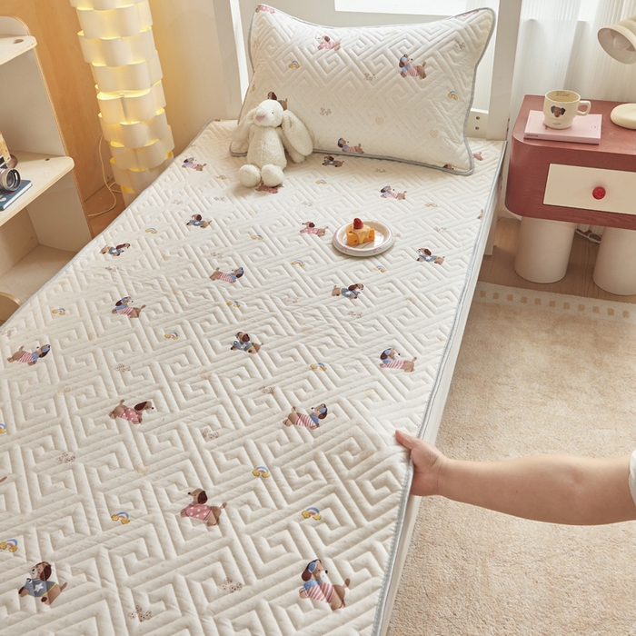 91家纺网 家纺一手货源 找家纺 （总）舒居家纺 2026新款学生床全棉软床垫床盖