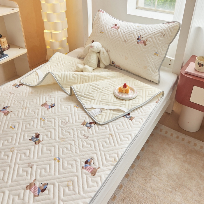 91家纺网 家纺一手货源 找家纺 （总）舒居家纺 2026新款学生床全棉软床垫床盖