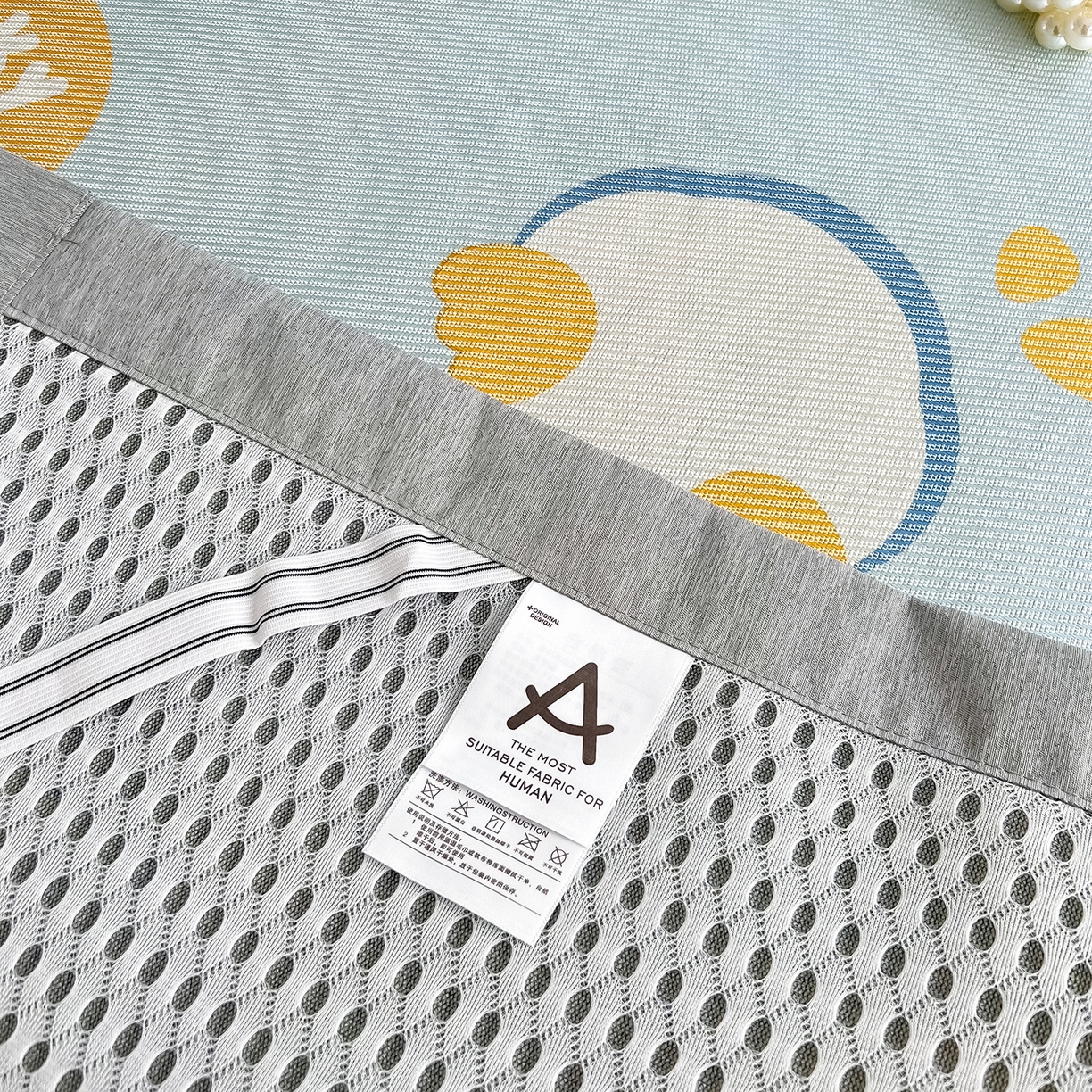 91家纺网 家纺一手货源 找家纺 懒猫家纺 2026新款250D数码印花宽边圆网冰丝凉席 可爱鸭