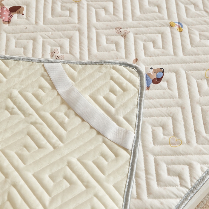 91家纺网 家纺一手货源 找家纺 舒居家纺 2026新款学生床全棉软床垫床盖 围脖狗狗