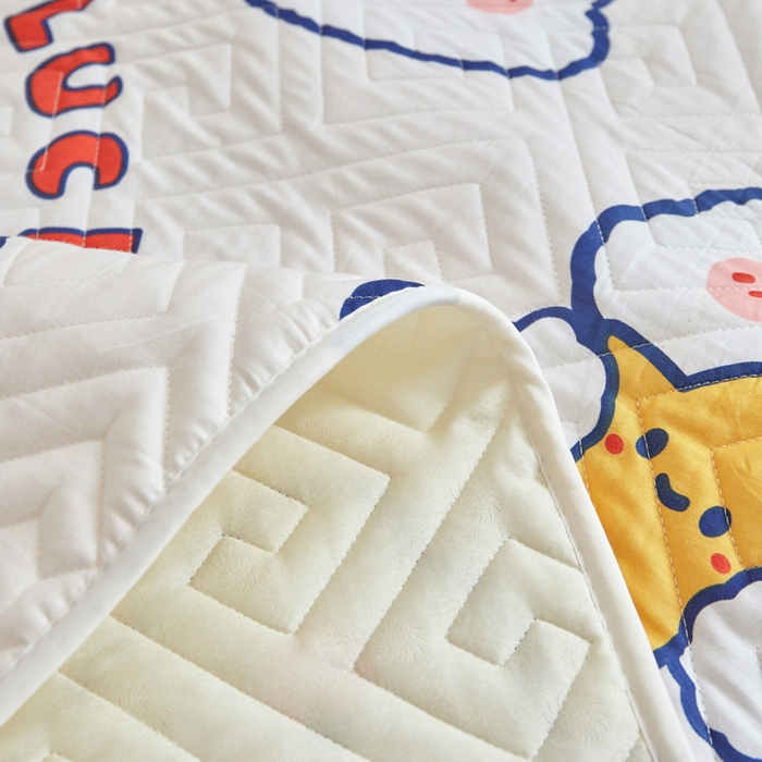 91家纺网 家纺一手货源 找家纺 舒居家纺 2026新款学生床全棉软床垫床盖 卡哇伊