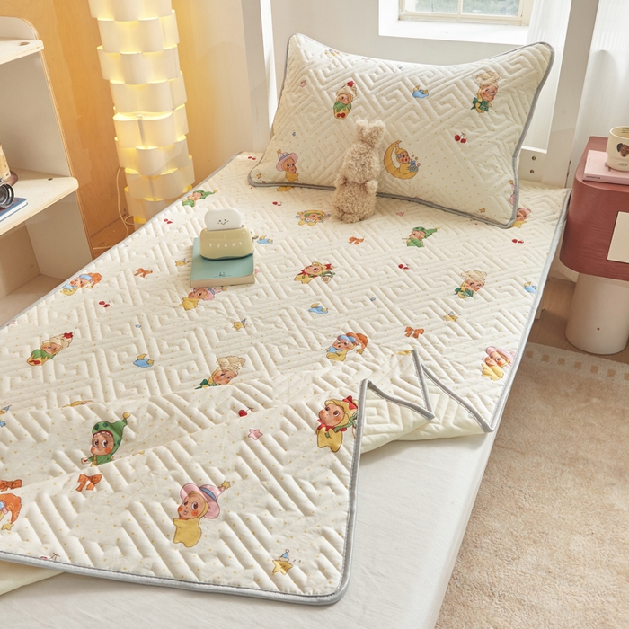 91家纺网 家纺一手货源 找家纺 舒居家纺 2026新款学生床全棉软床垫床盖 魔法精灵