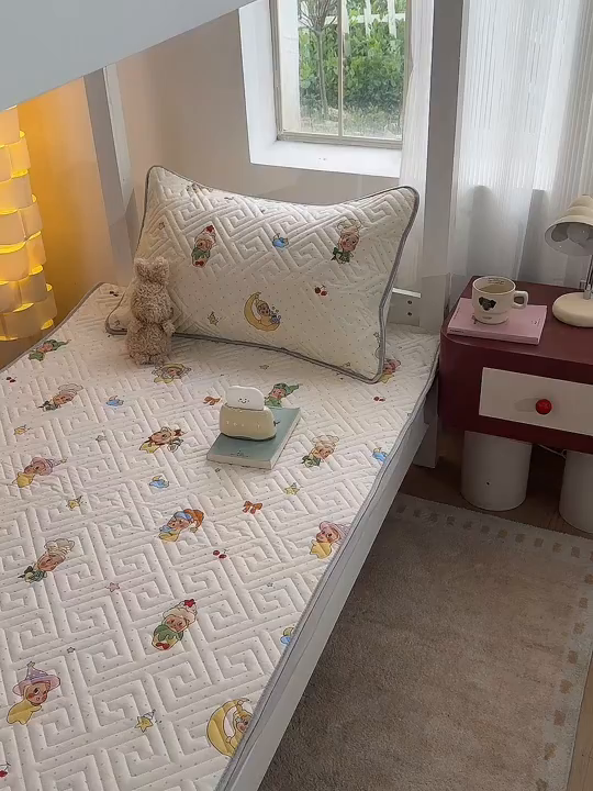 91家纺网 家纺一手货源 找家纺 舒居家纺 2026新款学生床全棉软床垫床盖 魔法精灵