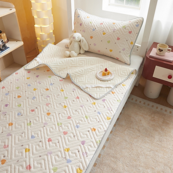 舒居家纺 2026新款学生床全棉软床垫床盖 萌萌心语