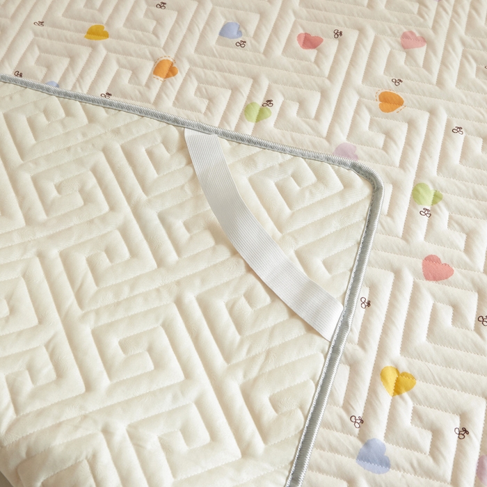 91家纺网 家纺一手货源 找家纺 舒居家纺 2026新款学生床全棉软床垫床盖 萌萌心语