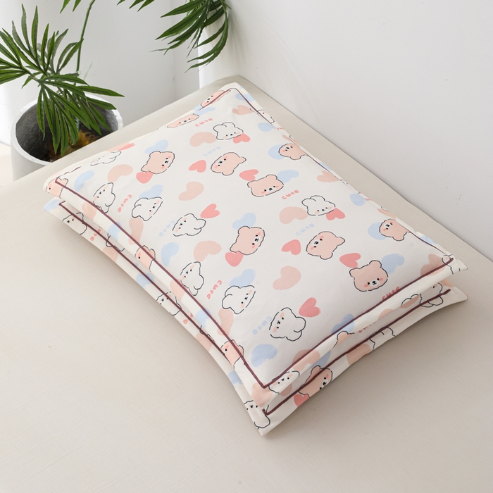 91家纺网 家纺一手货源 找家纺 （总）仁宇枕业 2026新款回形彩棉婴幼儿童棉花枕头荞麦枕头