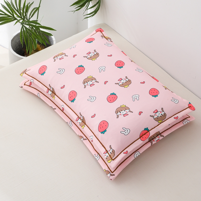 91家纺网 家纺一手货源 找家纺 （总）仁宇枕业 2026新款回形彩棉婴幼儿童棉花枕头荞麦枕头