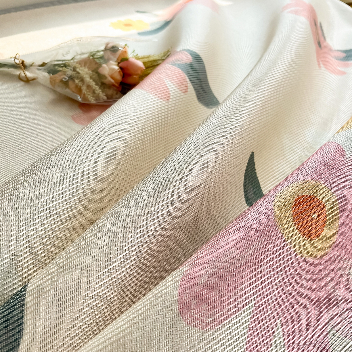 91家纺网 家纺一手货源 找家纺 懒猫家纺 2026新款250D数码印花宽边圆网冰丝凉席 清晨