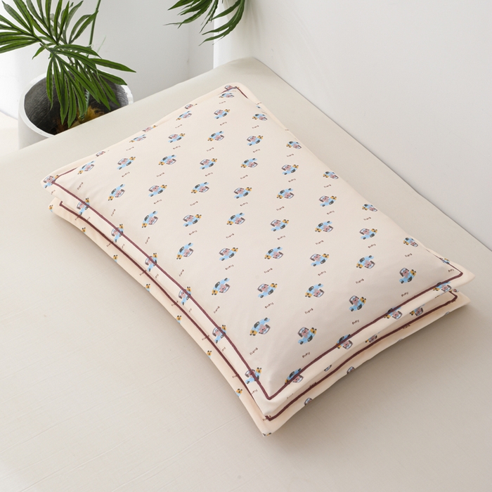 91家纺网 家纺一手货源 找家纺 （总）仁宇枕业 2026新款回形彩棉婴幼儿童棉花枕头荞麦枕头