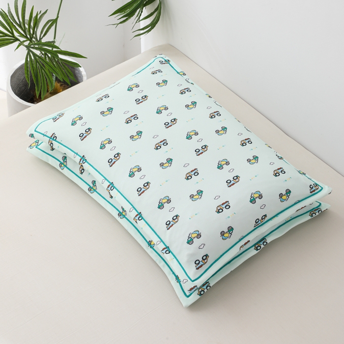 91家纺网 家纺一手货源 找家纺 （总）仁宇枕业 2026新款回形彩棉婴幼儿童棉花枕头荞麦枕头