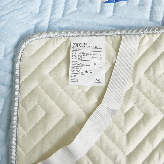 91家纺网 家纺一手货源 找家纺 舒居家纺 2026新款学生床全棉软床垫床盖 海洋之心