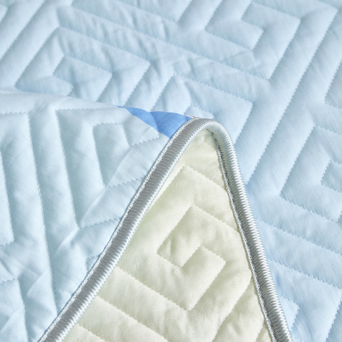 91家纺网 家纺一手货源 找家纺 舒居家纺 2026新款学生床全棉软床垫床盖 海洋之心