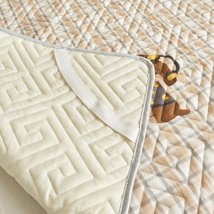 91家纺网 家纺一手货源 找家纺 舒居家纺 2026新款学生床全棉软床垫床盖 酷比狗