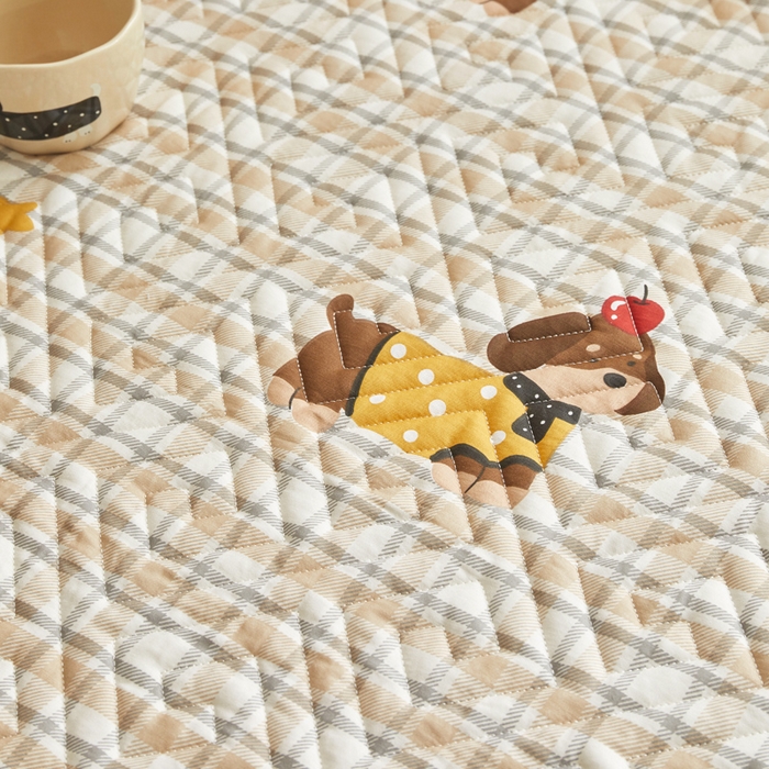 91家纺网 家纺一手货源 找家纺 舒居家纺 2026新款学生床全棉软床垫床盖 酷比狗