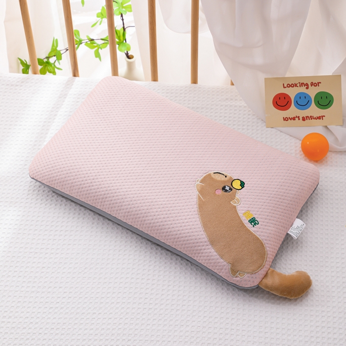 91家纺网 家纺一手货源 找家纺 （总）仁宇枕业 2026新款儿童枕头冰豆豆凉豆豆婴幼儿卡通卡皮荞麦枕芯芯棉花芯乳胶枕头枕芯