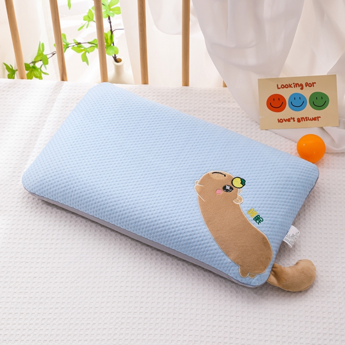 91家纺网 家纺一手货源 找家纺 （总）仁宇枕业 2026新款儿童枕头冰豆豆凉豆豆婴幼儿卡通卡皮荞麦枕芯芯棉花芯乳胶枕头枕芯