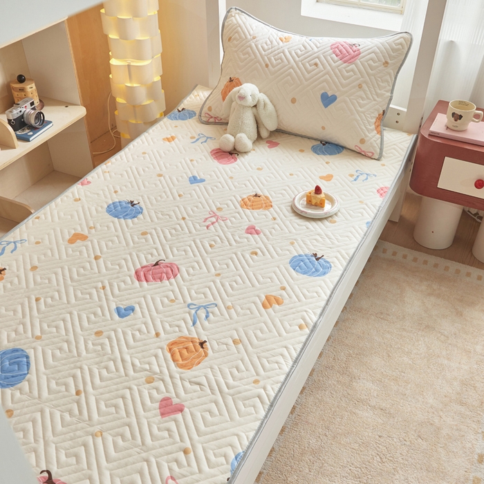 91家纺网 家纺一手货源 找家纺 舒居家纺 2026新款学生床全棉软床垫床盖 南瓜派