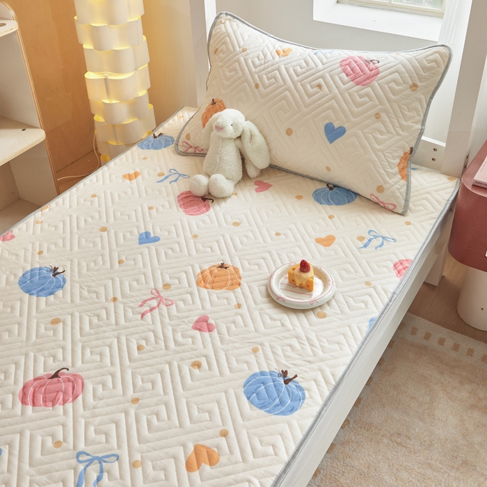 91家纺网 家纺一手货源 找家纺 舒居家纺 2026新款学生床全棉软床垫床盖 南瓜派