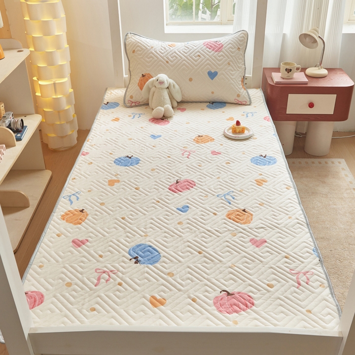 91家纺网 家纺一手货源 找家纺 舒居家纺 2026新款学生床全棉软床垫床盖 南瓜派