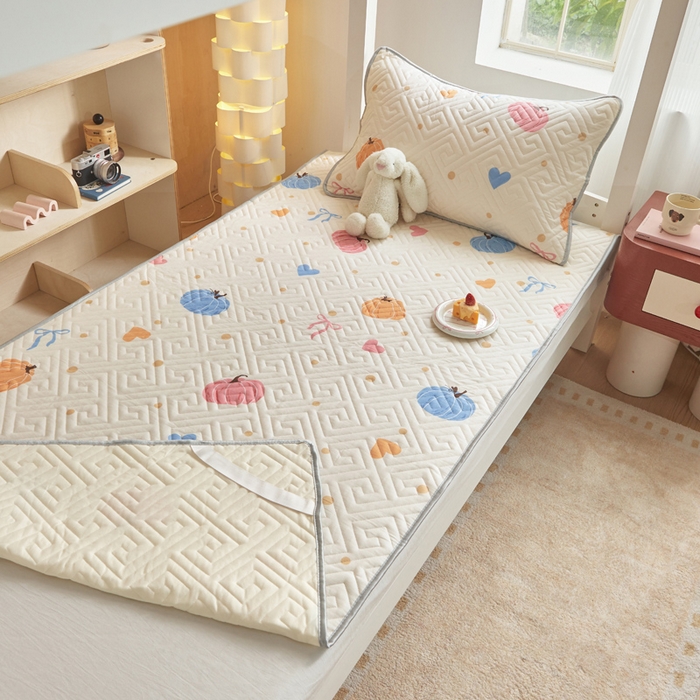 91家纺网 家纺一手货源 找家纺 舒居家纺 2026新款学生床全棉软床垫床盖 南瓜派