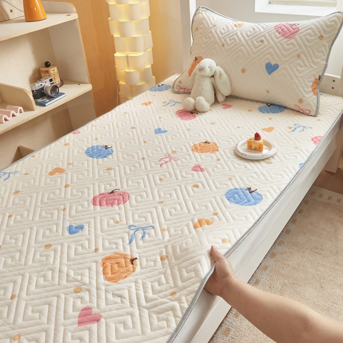 91家纺网 家纺一手货源 找家纺 舒居家纺 2026新款学生床全棉软床垫床盖 南瓜派