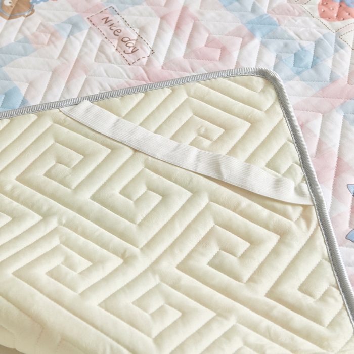 91家纺网 家纺一手货源 找家纺 舒居家纺 2026新款学生床全棉软床垫床盖 生日熊