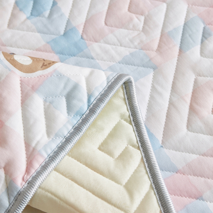 91家纺网 家纺一手货源 找家纺 舒居家纺 2026新款学生床全棉软床垫床盖 生日熊