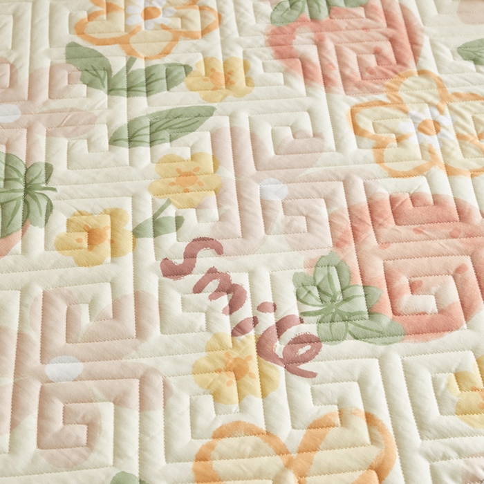 91家纺网 家纺一手货源 找家纺 舒居家纺 2026新款学生床全棉软床垫床盖 微笑草莓