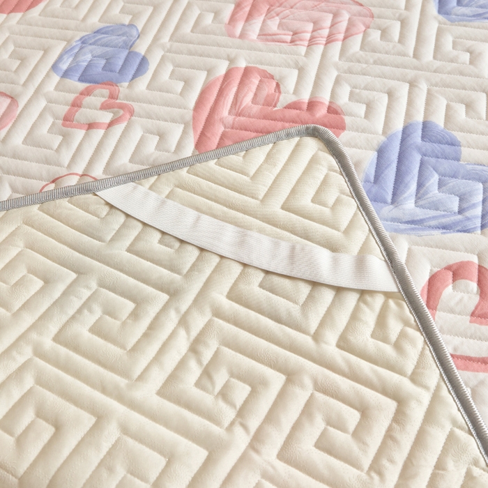 91家纺网 家纺一手货源 找家纺 舒居家纺 2026新款学生床全棉软床垫床盖 小兔可可