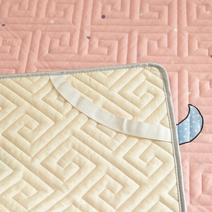 91家纺网 家纺一手货源 找家纺 舒居家纺 2026新款学生床全棉软床垫床盖 月之心