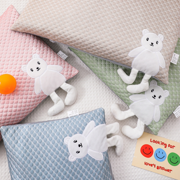 91家纺网 家纺一手货源 找家纺 （总）仁宇枕业 2026新款新品清凉豆豆盛夏时光系列冰豆豆立体全荞麦枕头枕芯