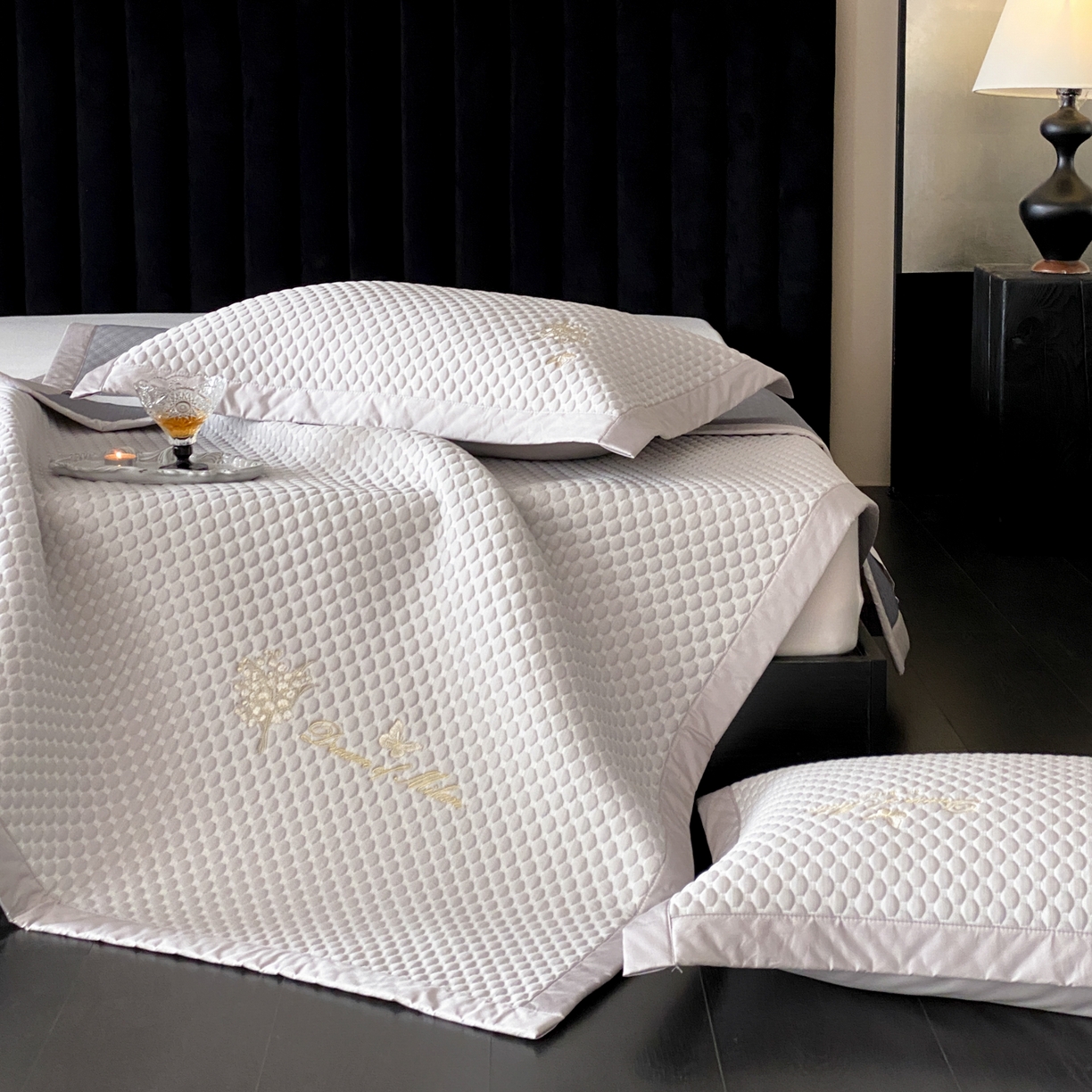 91家纺网 家纺一手货源 找家纺 （总）云栖家居 2026新款春夏凉豆豆PE冰感凉席席子全棉宽边软平席-铃兰