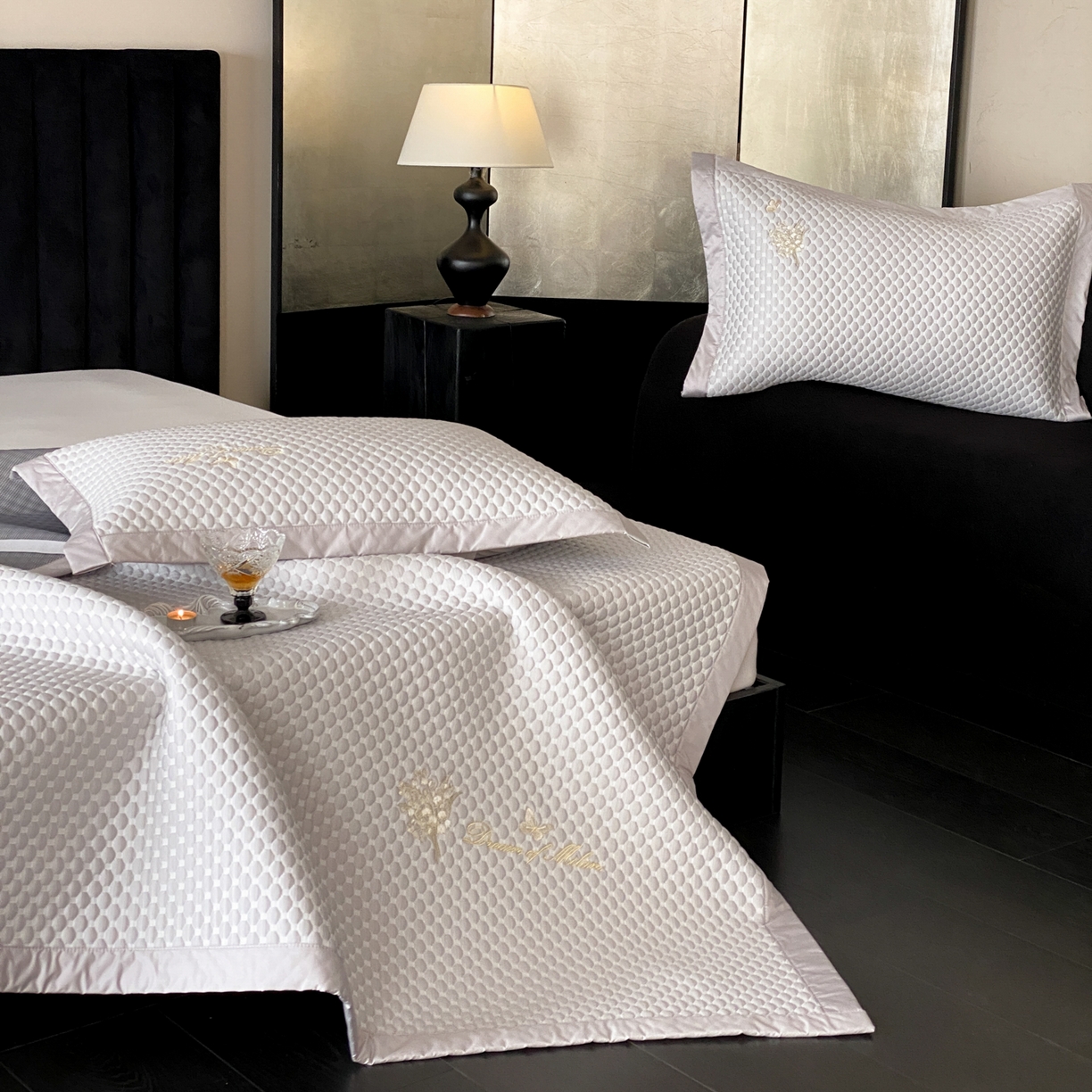 91家纺网 家纺一手货源 找家纺 （总）云栖家居 2026新款春夏凉豆豆PE冰感凉席席子全棉宽边软平席-铃兰