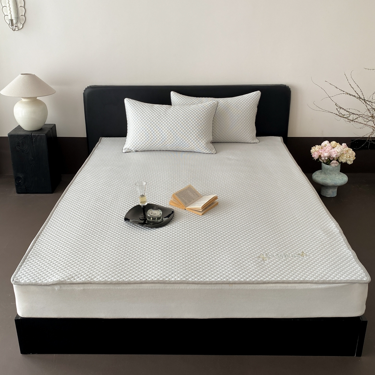 91家纺网 家纺一手货源 找家纺 （总）云栖家居 2026新款春夏凉豆豆PE冰感凉席席子三件套软平席-小蝴蝶