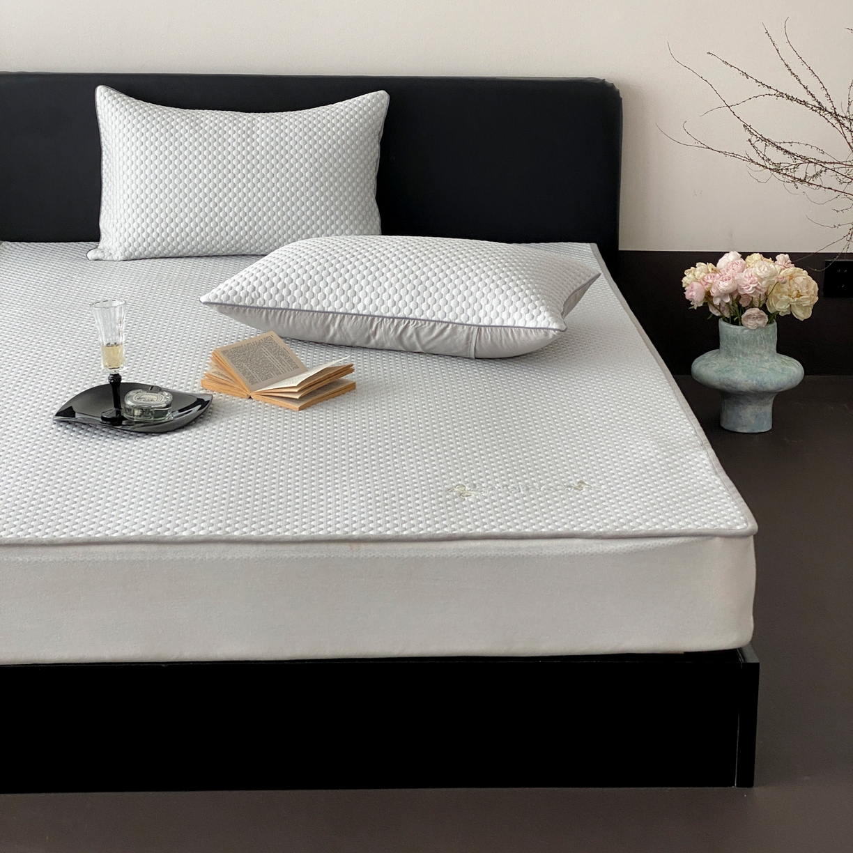 91家纺网 家纺一手货源 找家纺 （总）云栖家居 2026新款春夏凉豆豆PE冰感凉席席子三件套软平席-小蝴蝶