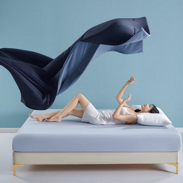 龙图家纺 2026新款深睡夏凉被3.0夏被空调被 深睡蓝