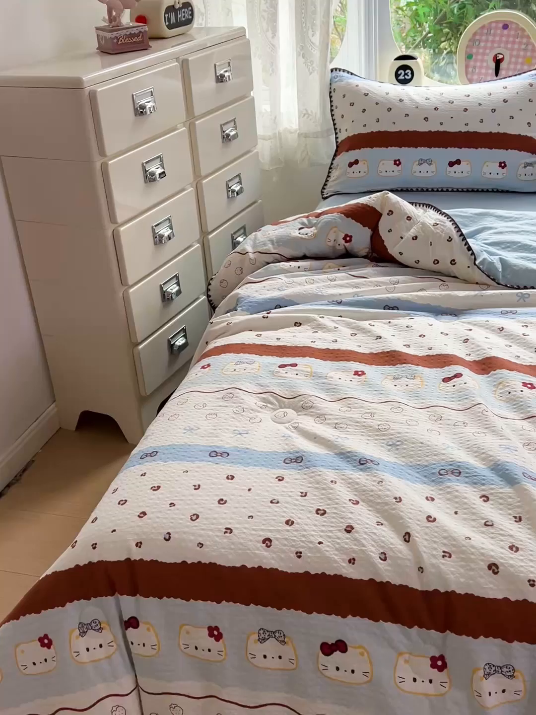 91家纺网 家纺一手货源 找家纺 恒尚居 2026新款A类泡芙纱贝壳边夏被夏凉被四件套空调被三角针绣边 【波点奶芙】贝壳边