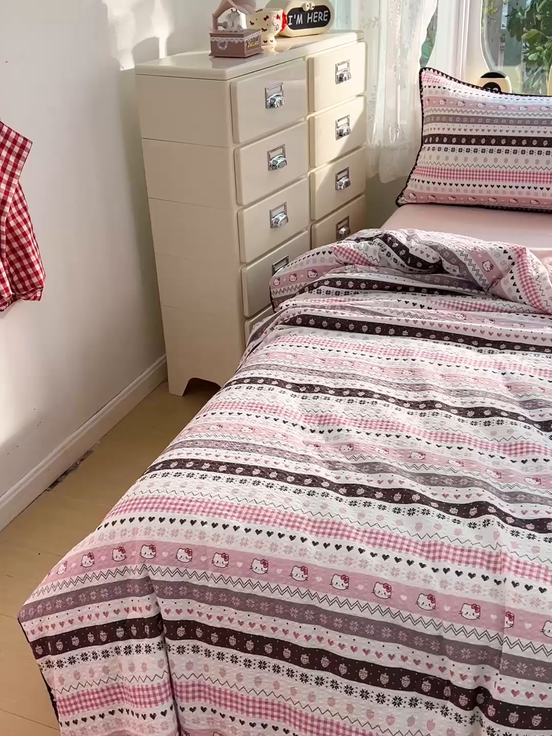 91家纺网 家纺一手货源 找家纺 恒尚居 2026新款A类泡芙纱贝壳边夏被夏凉被四件套空调被三角针绣边 【粉糖泡泡猫】贝壳边