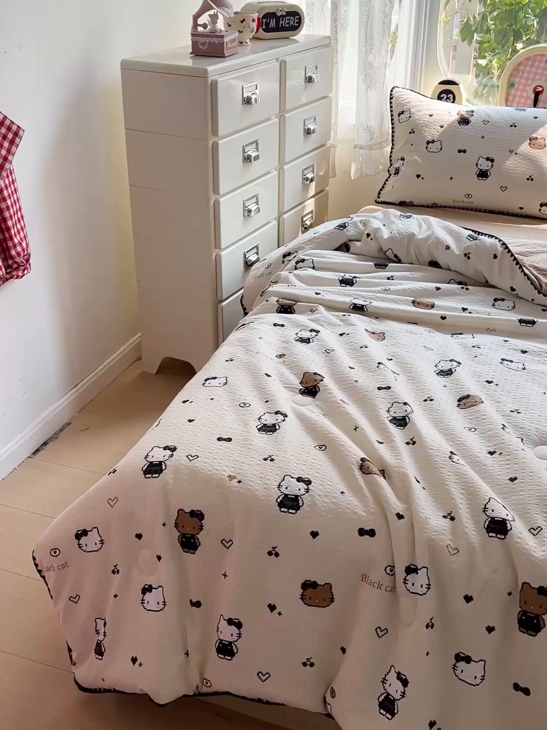 91家纺网 家纺一手货源 找家纺 恒尚居 2026新款A类泡芙纱贝壳边夏被夏凉被四件套空调被三角针绣边 【甜妹小猫】贝壳边