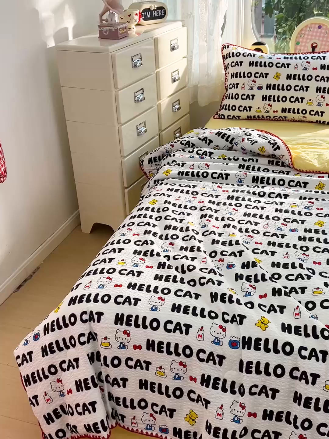 91家纺网 家纺一手货源 找家纺 恒尚居 2026新款A类泡芙纱贝壳边夏被夏凉被四件套空调被三角针绣边 【字母喵喵】贝壳边