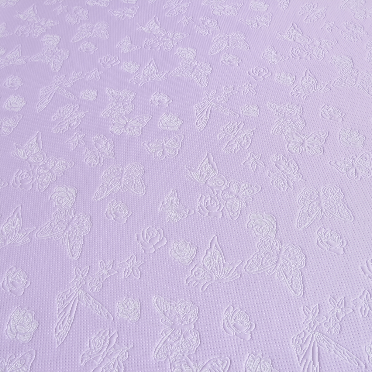 91家纺网 家纺一手货源 找家纺 赛丽雅 2026春夏新款480克A类PE聚乙烯提花冰豆豆凉感床裙款凉席三件套席子空调软席 浮蝶玫瑰-紫