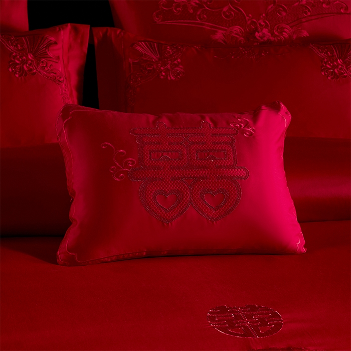 91家纺网 家纺一手货源 找家纺 （总）博之洋婚庆 2026新款全棉纯棉长绒棉刺绣婚庆四件套多件套