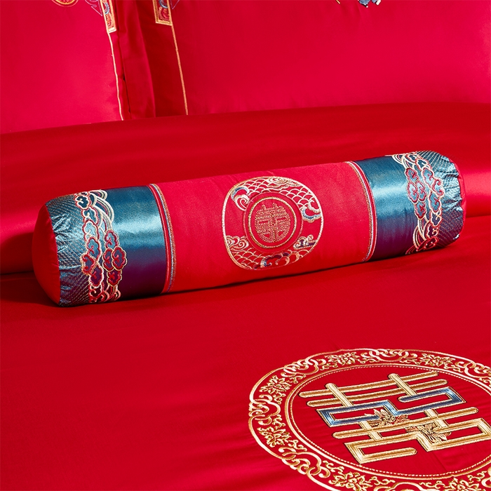 91家纺网 家纺一手货源 找家纺 博之洋婚庆 2026新款全棉纯棉长绒棉刺绣婚庆四件套多件套 百子迎亲