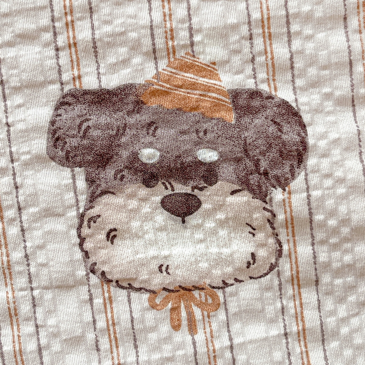 91家纺网 家纺一手货源 找家纺 仟网汇 2026新款泡芙纱简单款夏被四件套 咖啡狗