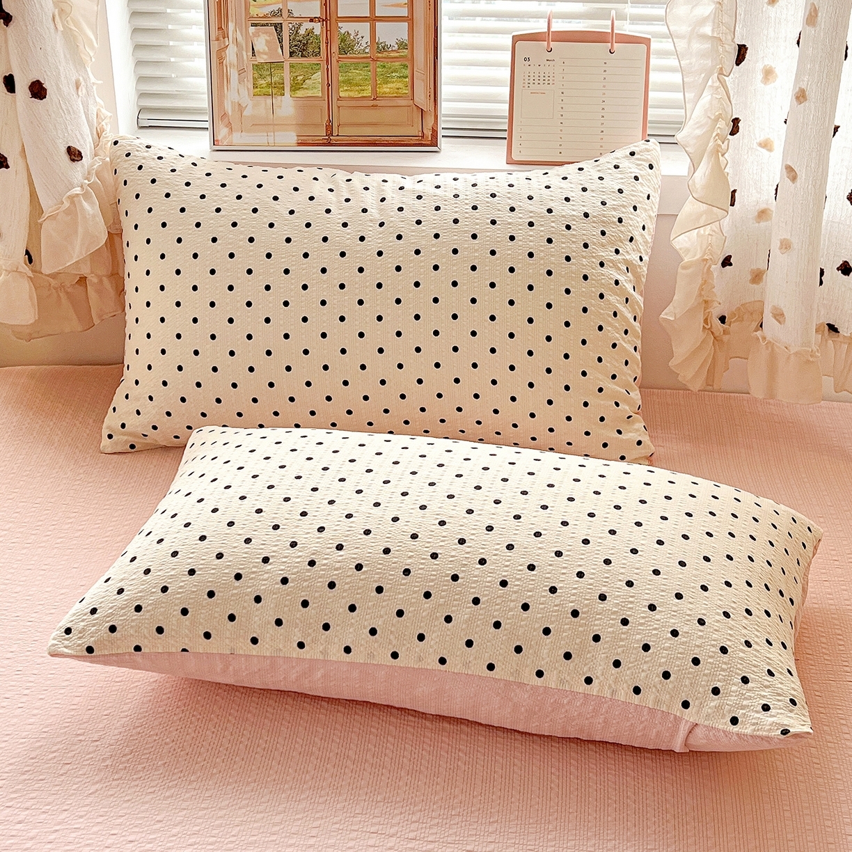 91家纺网 家纺一手货源 找家纺 （总）梦莱斯 2026新款小清新印花水洗夏被四件套-简单款