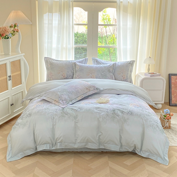 91家纺网 家纺一手货源 找家纺 （总）凌鼎 2026新款高支高密100%全棉数码印花四件套