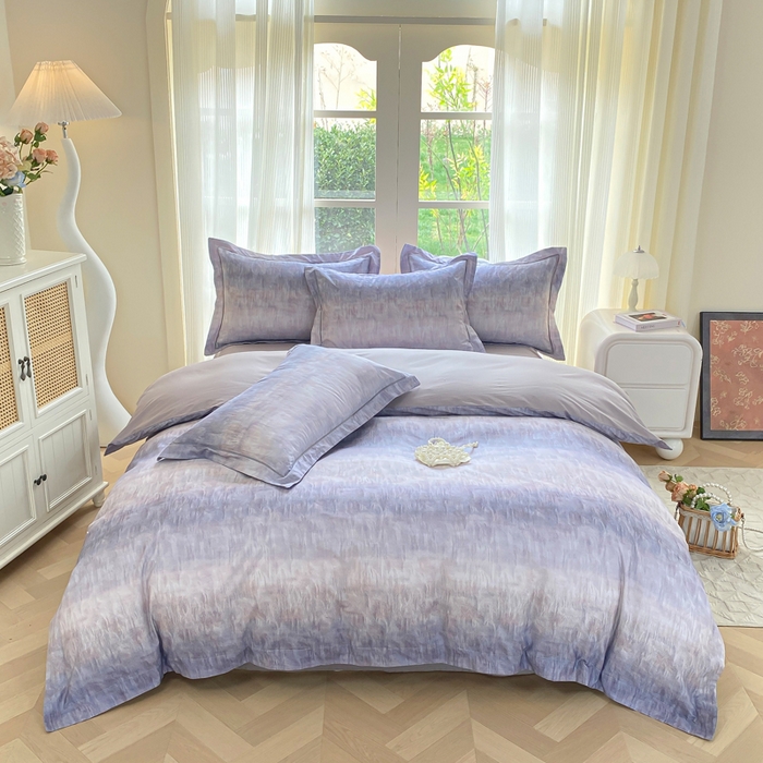 91家纺网 家纺一手货源 找家纺 （总）凌鼎 2026新款高支高密100%全棉数码印花四件套