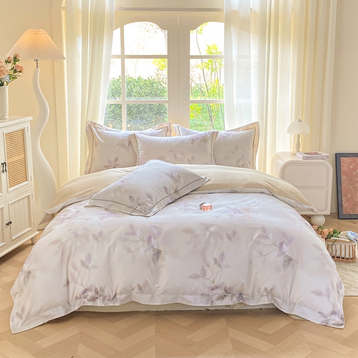 91家纺网 家纺一手货源 找家纺 （总）凌鼎 2026新款高支高密100%全棉数码印花四件套